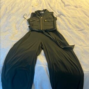 Michael Kors Dark Green Jumpsuit